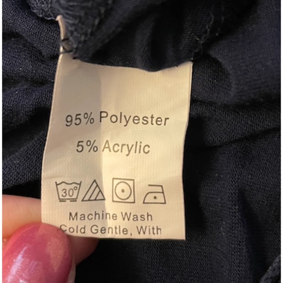 Elegant Navy Lace Trim Nightgown - Picture 10 of 10